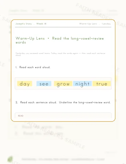 Grade 1 · Week 17 lesson preview 2