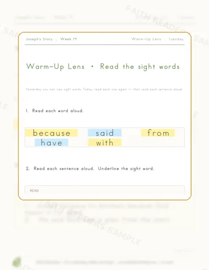 Grade 1 · Week 18 lesson preview 2