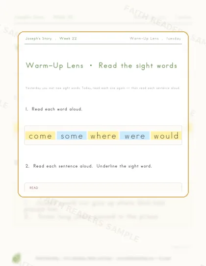 Grade 1 · Week 21 lesson preview 2