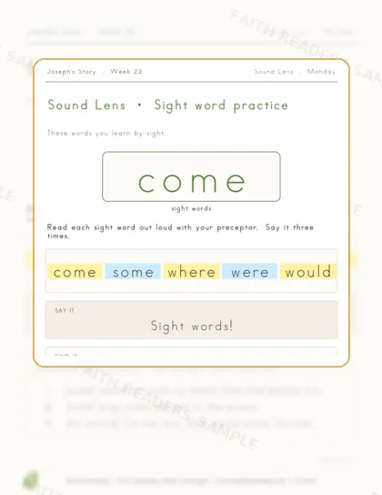 Grade 1 · Week 21 lesson preview 1
