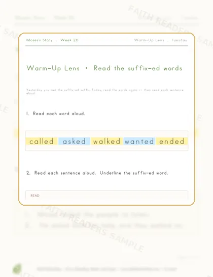 Grade 1 · Week 25 lesson preview 2