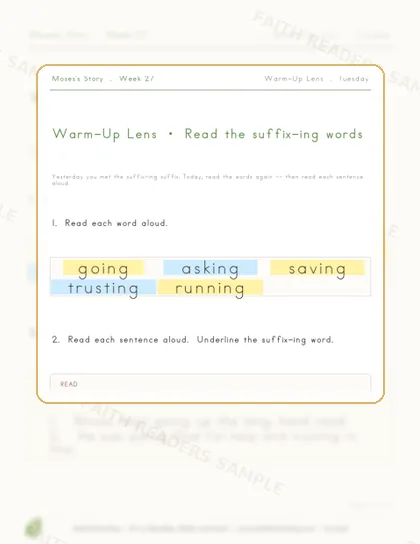 Grade 1 · Week 26 lesson preview 2