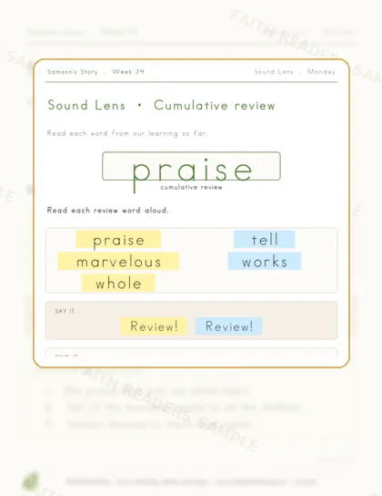 Grade 1 · Week 33 lesson preview 1