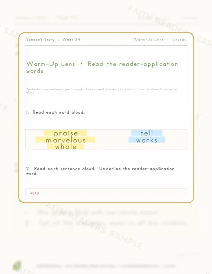 Grade 1 · Week 33 lesson preview 2