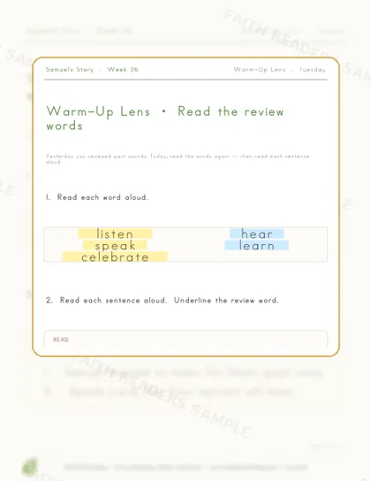 Grade 1 · Week 35 lesson preview 2