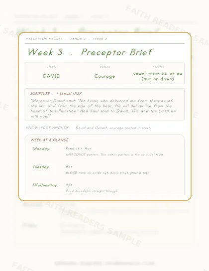 Grade 2 Week 2 Preceptor Guide page preview