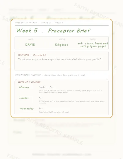 Grade 2 Week 4 Preceptor Guide page preview