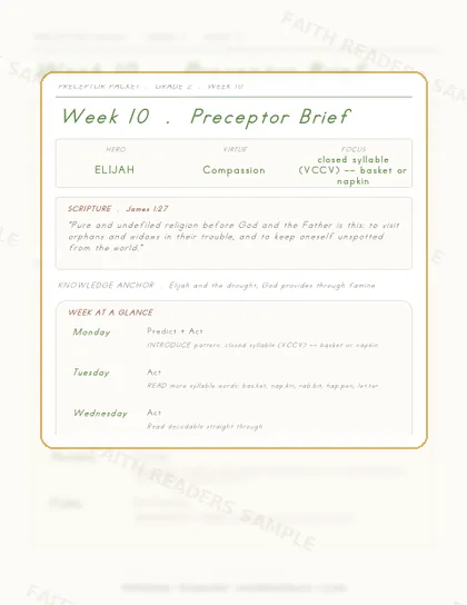 Grade 2 Week 9 Preceptor Guide page preview