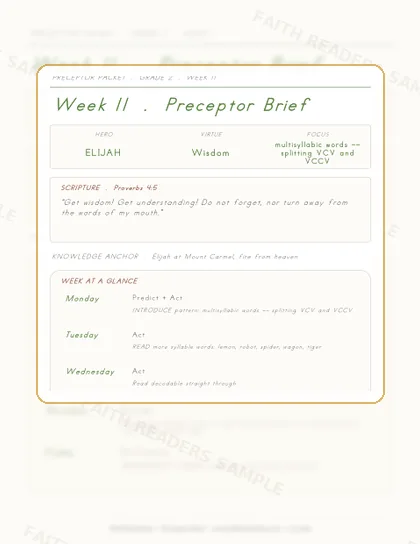Grade 2 Week 10 Preceptor Guide page preview