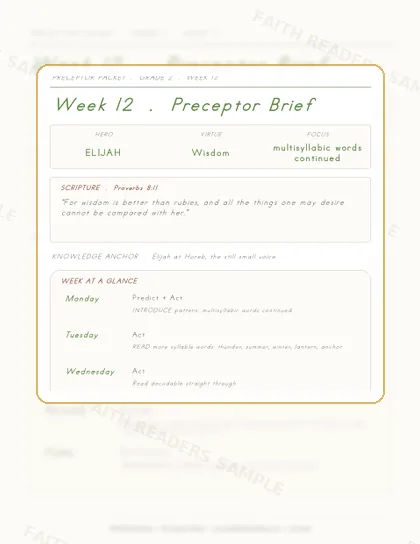Grade 2 Week 11 Preceptor Guide page preview