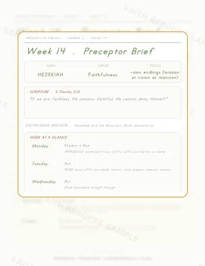 Grade 2 Week 13 Preceptor Guide page preview