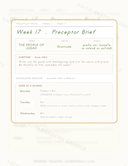 Grade 2 Week 16 Preceptor Guide page preview