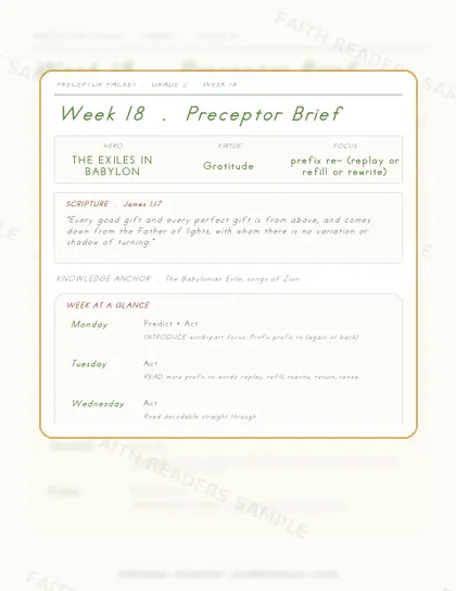 Grade 2 Week 17 Preceptor Guide page preview
