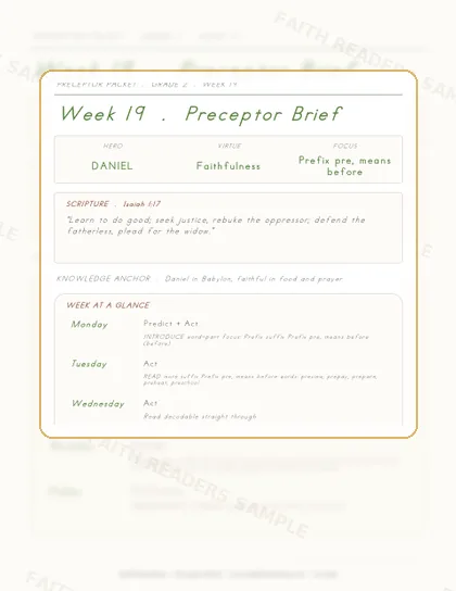 Grade 2 Week 18 Preceptor Guide page preview