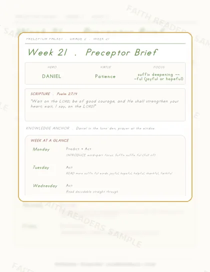 Grade 2 Week 20 Preceptor Guide page preview