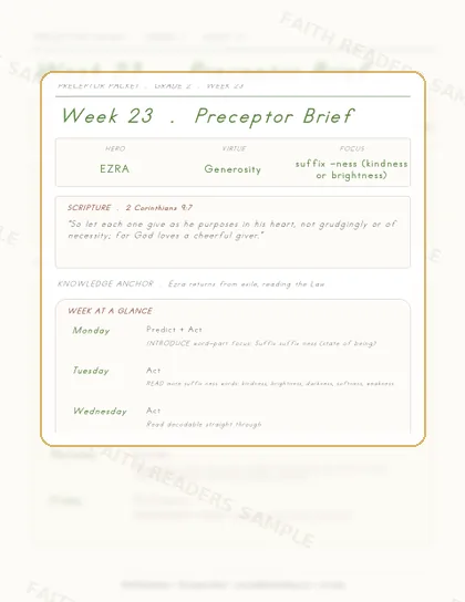 Grade 2 Week 22 Preceptor Guide page preview