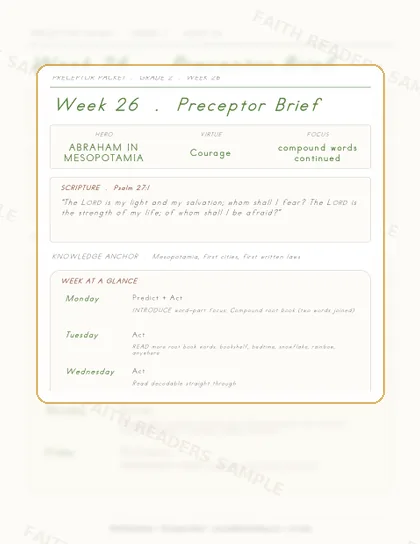 Grade 2 Week 25 Preceptor Guide page preview