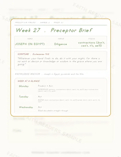 Grade 2 Week 26 Preceptor Guide page preview