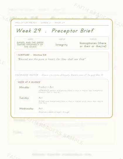 Grade 2 Week 28 Preceptor Guide page preview