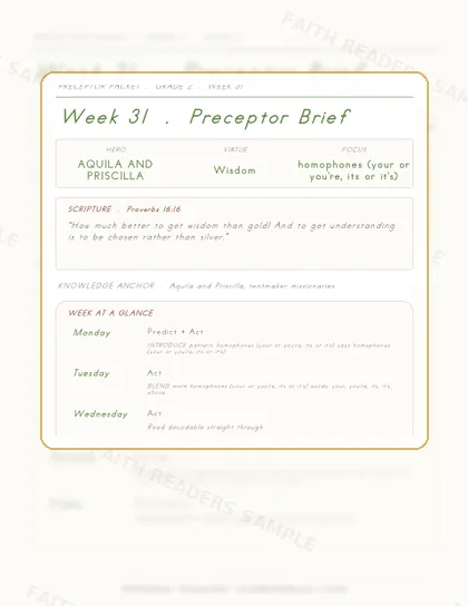 Grade 2 Week 30 Preceptor Guide page preview