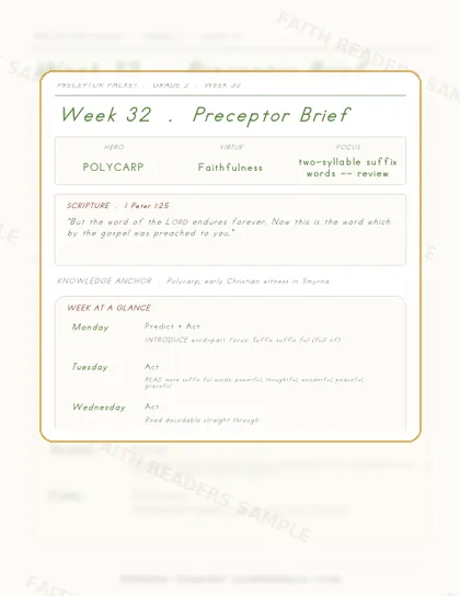 Grade 2 Week 31 Preceptor Guide page preview