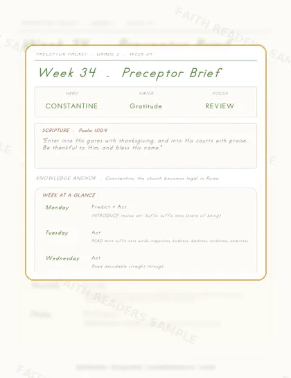 Grade 2 Week 33 Preceptor Guide page preview