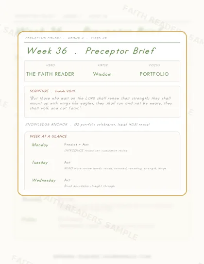Grade 2 Week 35 Preceptor Guide page preview