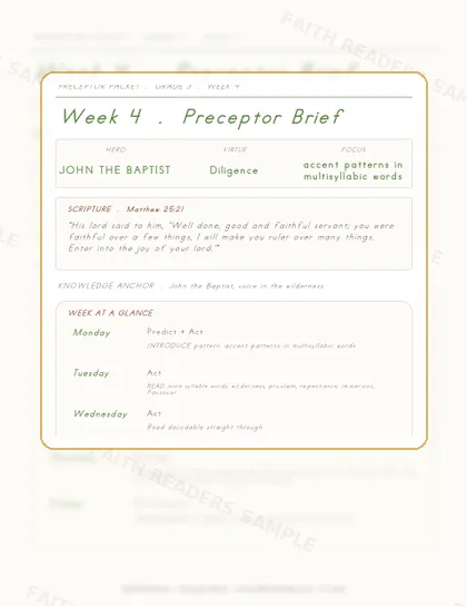Grade 3 Week 3 Preceptor Guide page preview