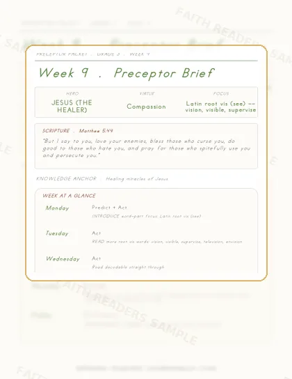 Grade 3 Week 8 Preceptor Guide page preview