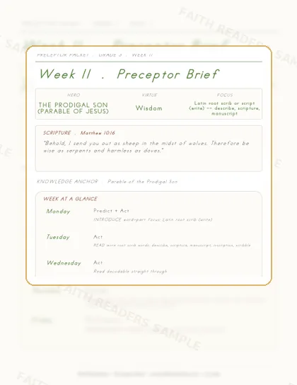 Grade 3 Week 10 Preceptor Guide page preview