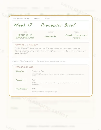 Grade 3 Week 16 Preceptor Guide page preview