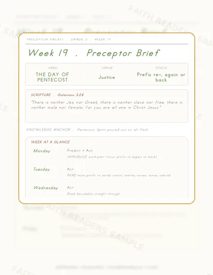 Grade 3 Week 18 Preceptor Guide page preview