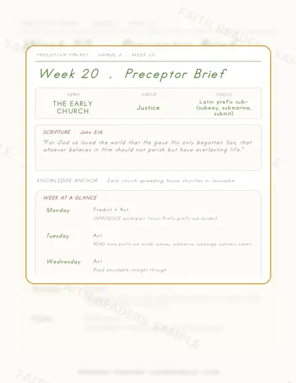 Grade 3 Week 19 Preceptor Guide page preview