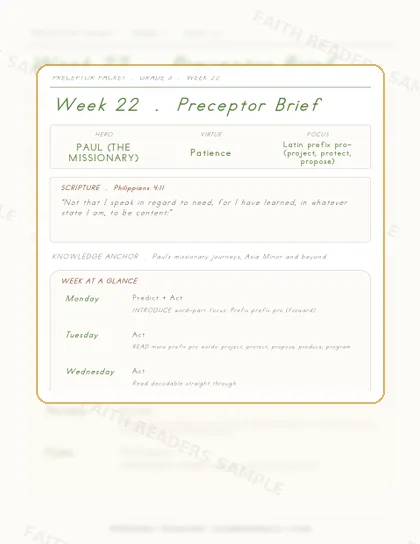 Grade 3 Week 21 Preceptor Guide page preview