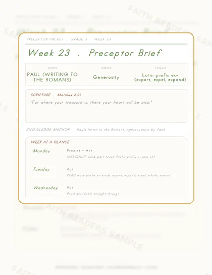 Grade 3 Week 22 Preceptor Guide page preview