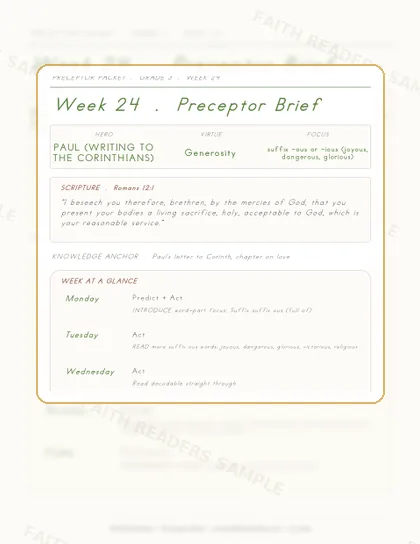 Grade 3 Week 23 Preceptor Guide page preview