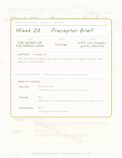 Grade 3 Week 25 Preceptor Guide page preview
