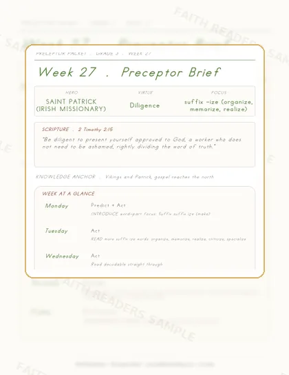 Grade 3 Week 26 Preceptor Guide page preview
