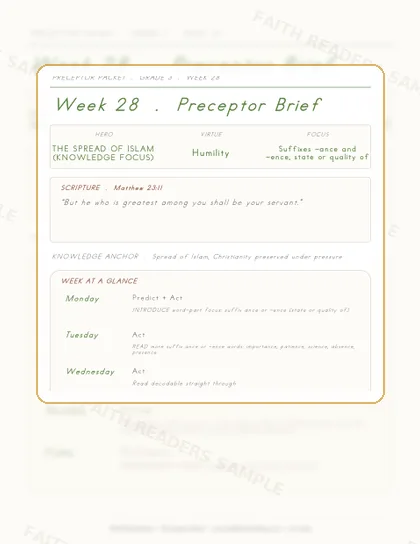 Grade 3 Week 27 Preceptor Guide page preview
