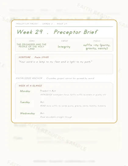 Grade 3 Week 28 Preceptor Guide page preview