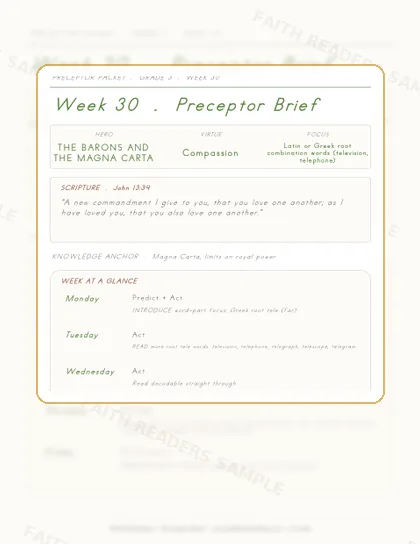 Grade 3 Week 29 Preceptor Guide page preview