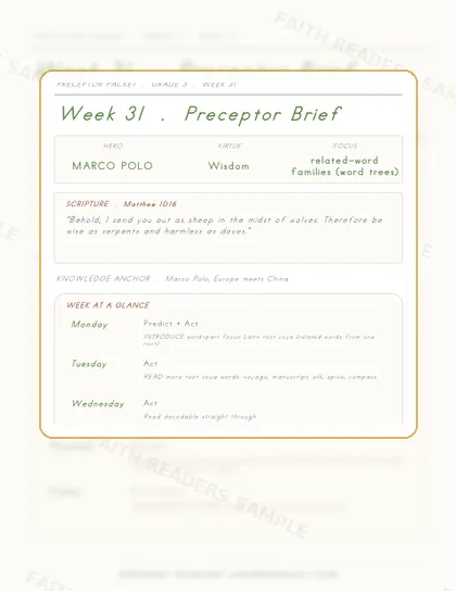 Grade 3 Week 30 Preceptor Guide page preview