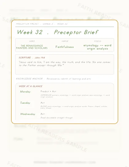 Grade 3 Week 31 Preceptor Guide page preview