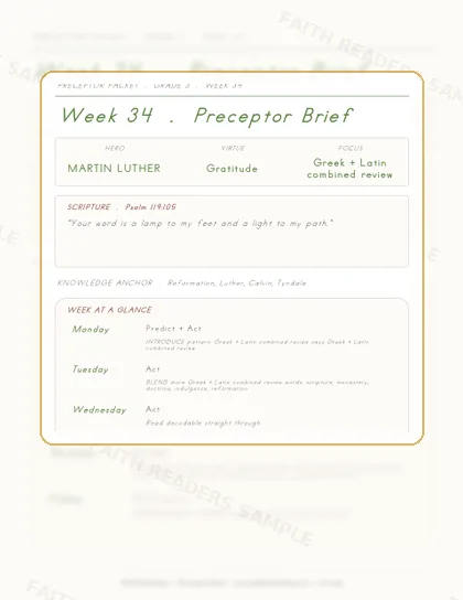 Grade 3 Week 33 Preceptor Guide page preview