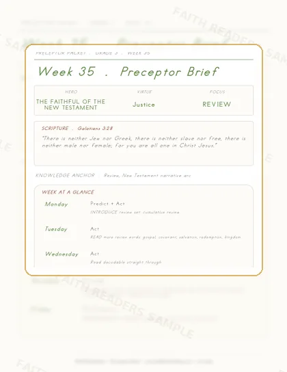 Grade 3 Week 34 Preceptor Guide page preview