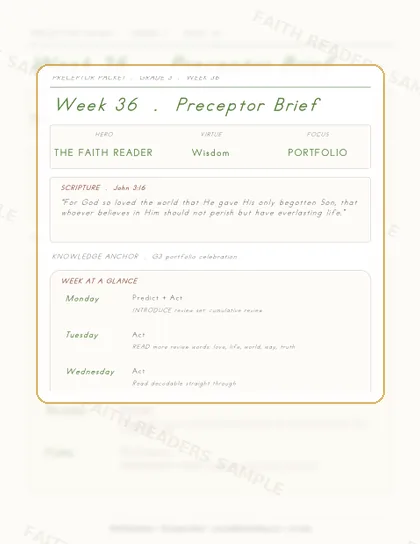 Grade 3 Week 35 Preceptor Guide page preview
