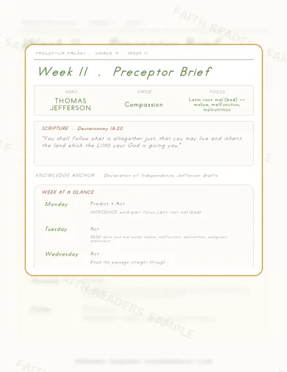 Grade 4 Week 10 Preceptor Guide page preview