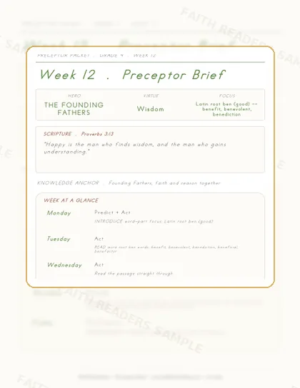 Grade 4 Week 11 Preceptor Guide page preview