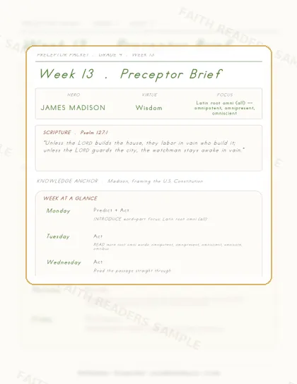 Grade 4 Week 12 Preceptor Guide page preview