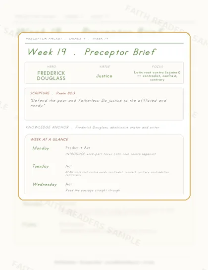 Grade 4 Week 18 Preceptor Guide page preview